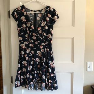 J. Crew floral wrap dress